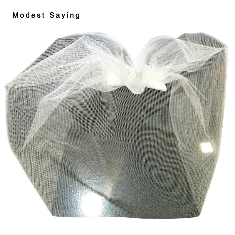 Винтажная однотонная фатиновая Фата для птиц цвета слоновой кости свадебная