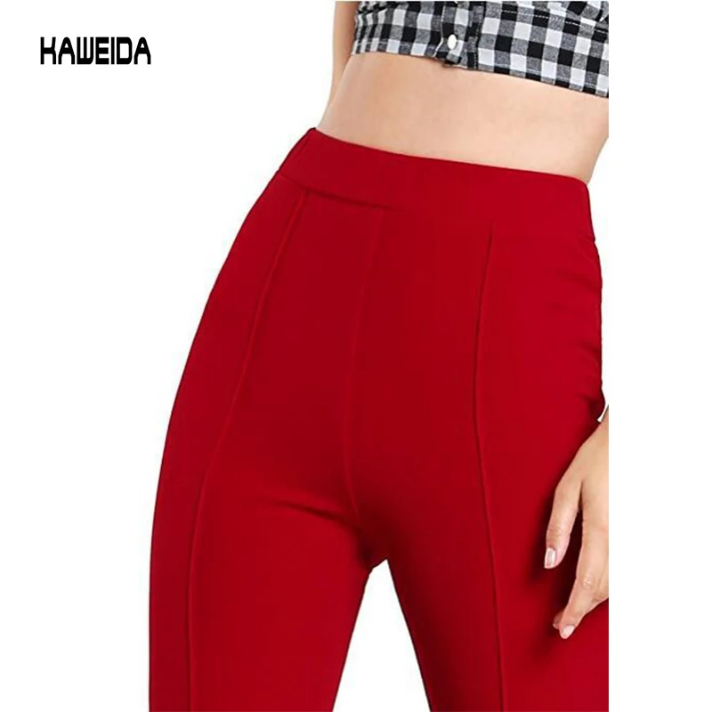 Женские брюки прямые широкие с высокой талией повседневные женские Pantalon Femme Calca