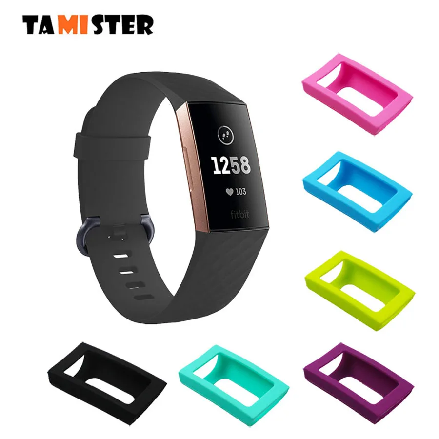 

Protective Case for Fitbit Charge 3 Cover Soft TPU Replacement Shell Frame Bumper for Fitbit Charger 3 Band Protector Accessorie