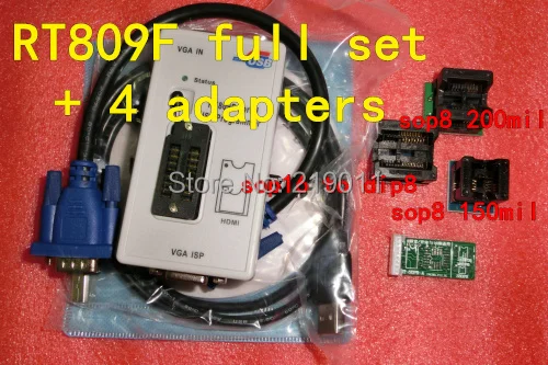 Бесплатная доставка! VGA LCD USB программист RT809F серийный ISP ремонт ПК 24-25-93 serise IC RTD2120