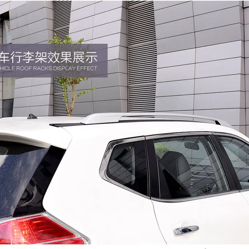 Для Nissan Rogue X-Trail алюминиевый сплав авто боковые рельсы для багажника для путешествий держатель багажа на крышу