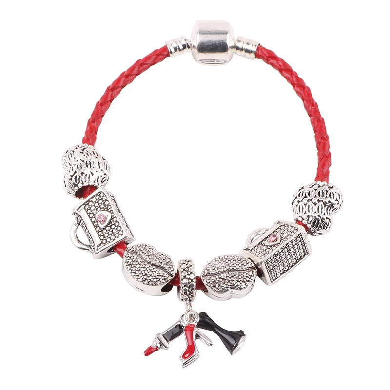 Dodocharms модный дизайнерский Шарм браслет с Микки эмалевые бусины детский стеклянный браслет подходит для женщин ювелирные изделия