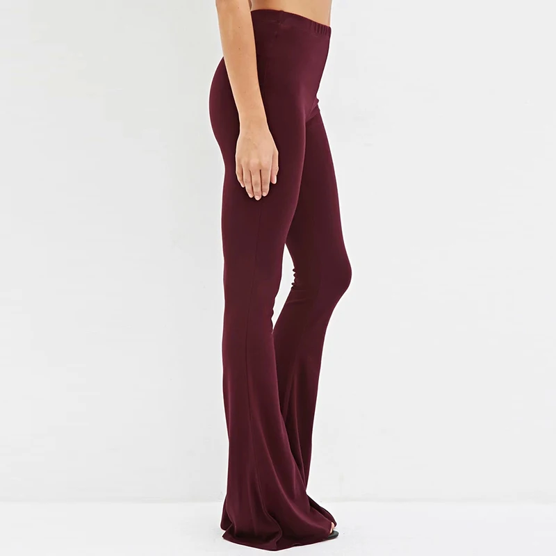 Женские OL Pantalon Femme удобные эластичные сапоги с колокольчиком снизу стретчевые