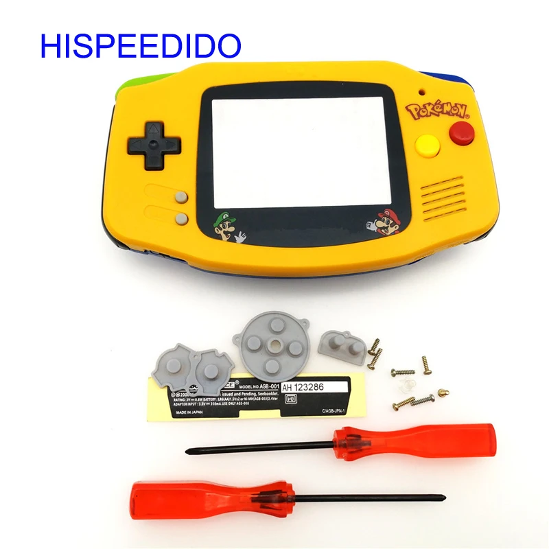 Замена HISPEEDIDO для Nintendo Game Boy Advance GBA корпус корпуса оболочки кнопки