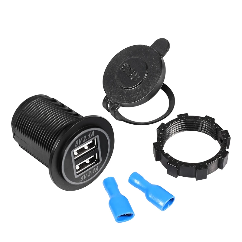 Автомобильное зарядное устройство YCCPAUTO с 2 USB портами 5 В а|Кабели адаптеры и