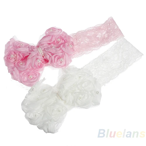 Женская повязка на голову с жемчужинами розовым бантом|flower headdress|hairband flowerpearl headband