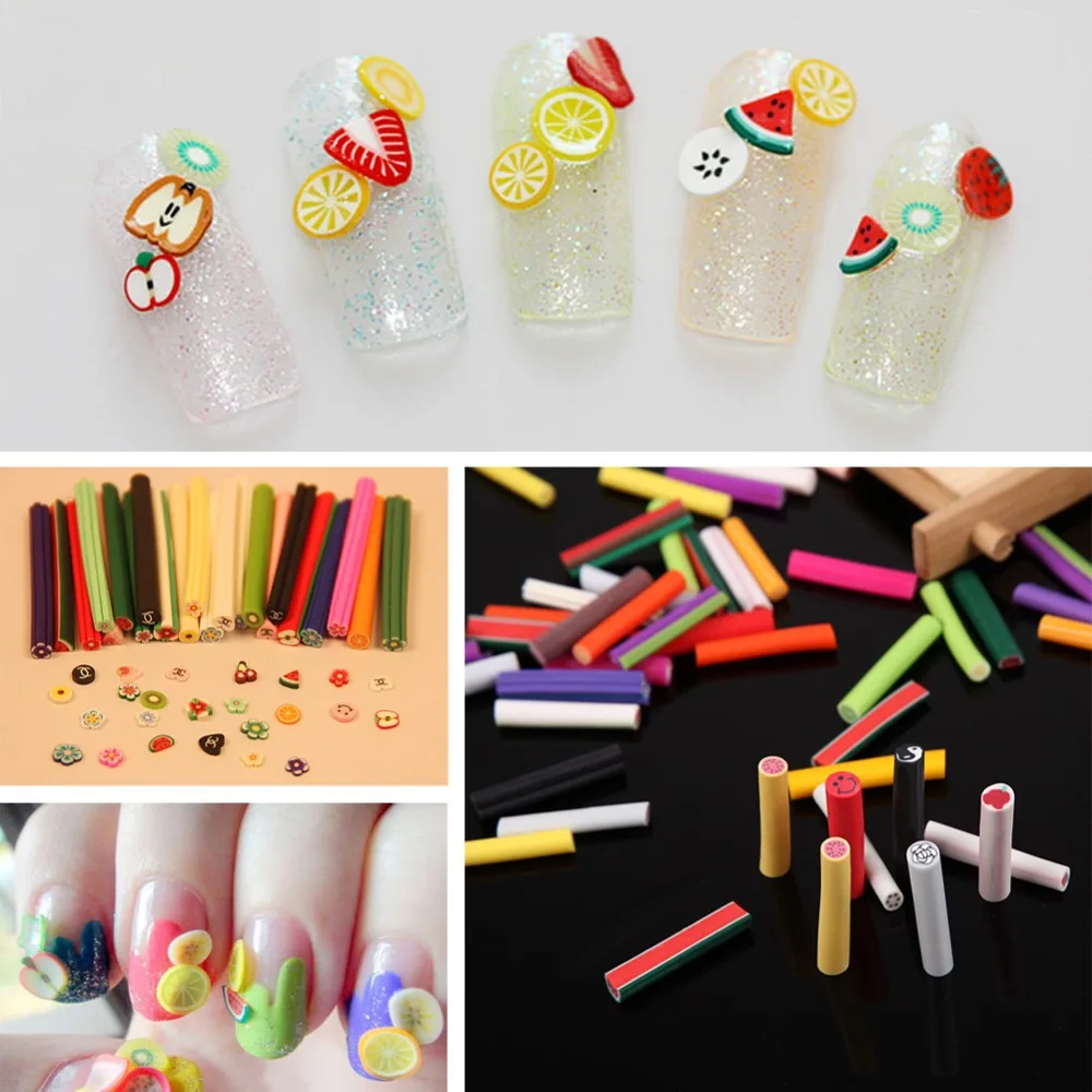 Наклейки для дизайна ногтей полимерная глина 50 шт. | Красота и здоровье