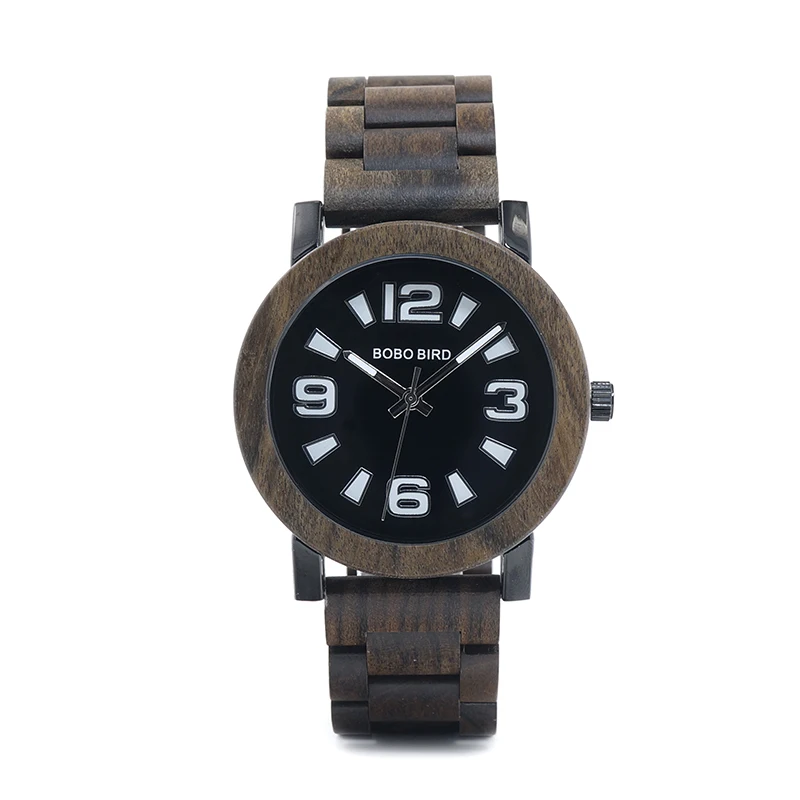 BOBO птица для мужчин Verawood деревянный часы лучший бренд класса люкс кварцевые