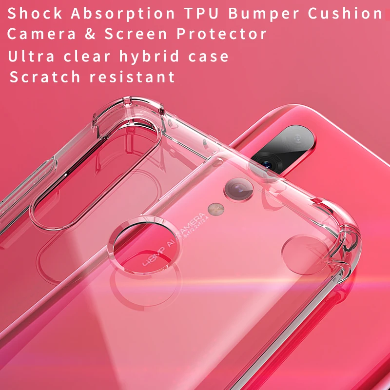 PZOZ Huawei Nova 4 чехол Роскошный силиконовый прозрачный для Nova4 Funda Coque Capa мобильный