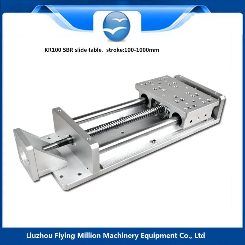 Discount wholesale effective stroke 300mm 1605 screw rod aluminiunm SBR linear stage slide table|sliding table|linear stagesbr |
