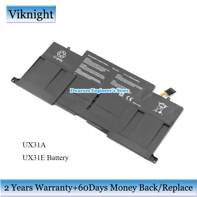 Аккумулятор 7 4 в 6800 мАч для Asus Zenbook UX31 UX31E UX31A|laptop battery|replacement laptop batteriesbattery for asus |