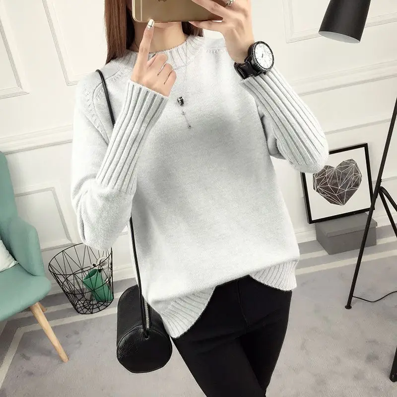 

Thick Warm Winter Sweater Women 2018 Knitted Pullover Female Jumper Tricot Pullover Women's Winter Tops Pull Femme