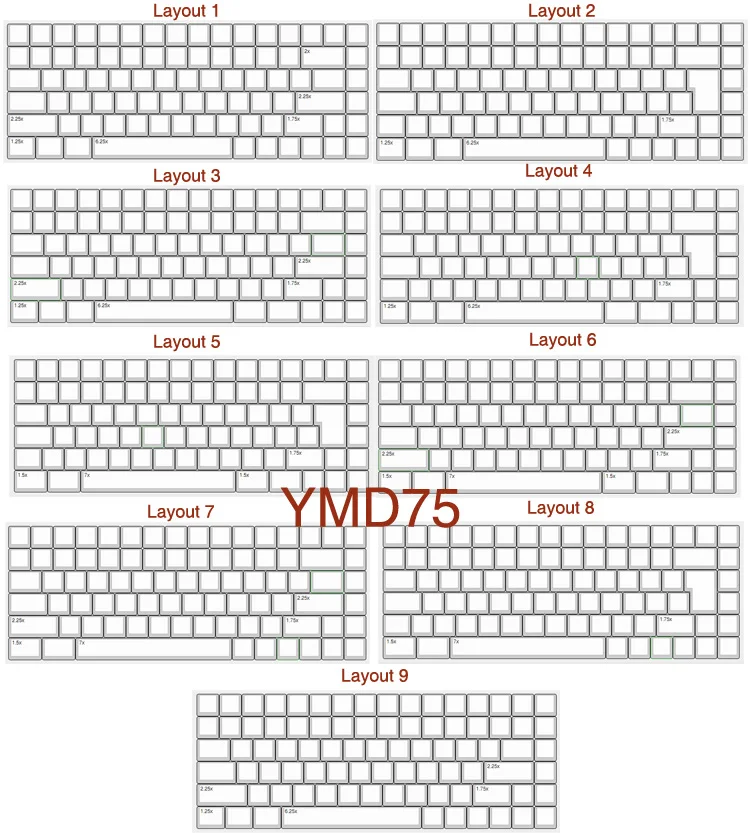 YMDK служба сборки для YMD96 YMD75 GH60 YD60M YD40 переключатели светодиодов