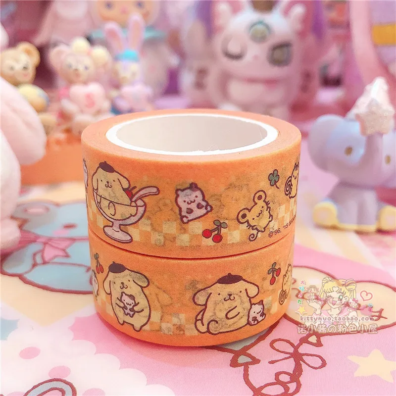 2 шт./лот, мультик, моя мелодия, маленькие звезды-близнецы, Cinnamoroll, Васи, лента, сделай сам, японская бумага, декоративная маскирующая лента, наклейки