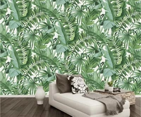 beibehang custom wallpapers 3d photo stereo murals hand painted tropical rainforest papel de parede plant background wall paper