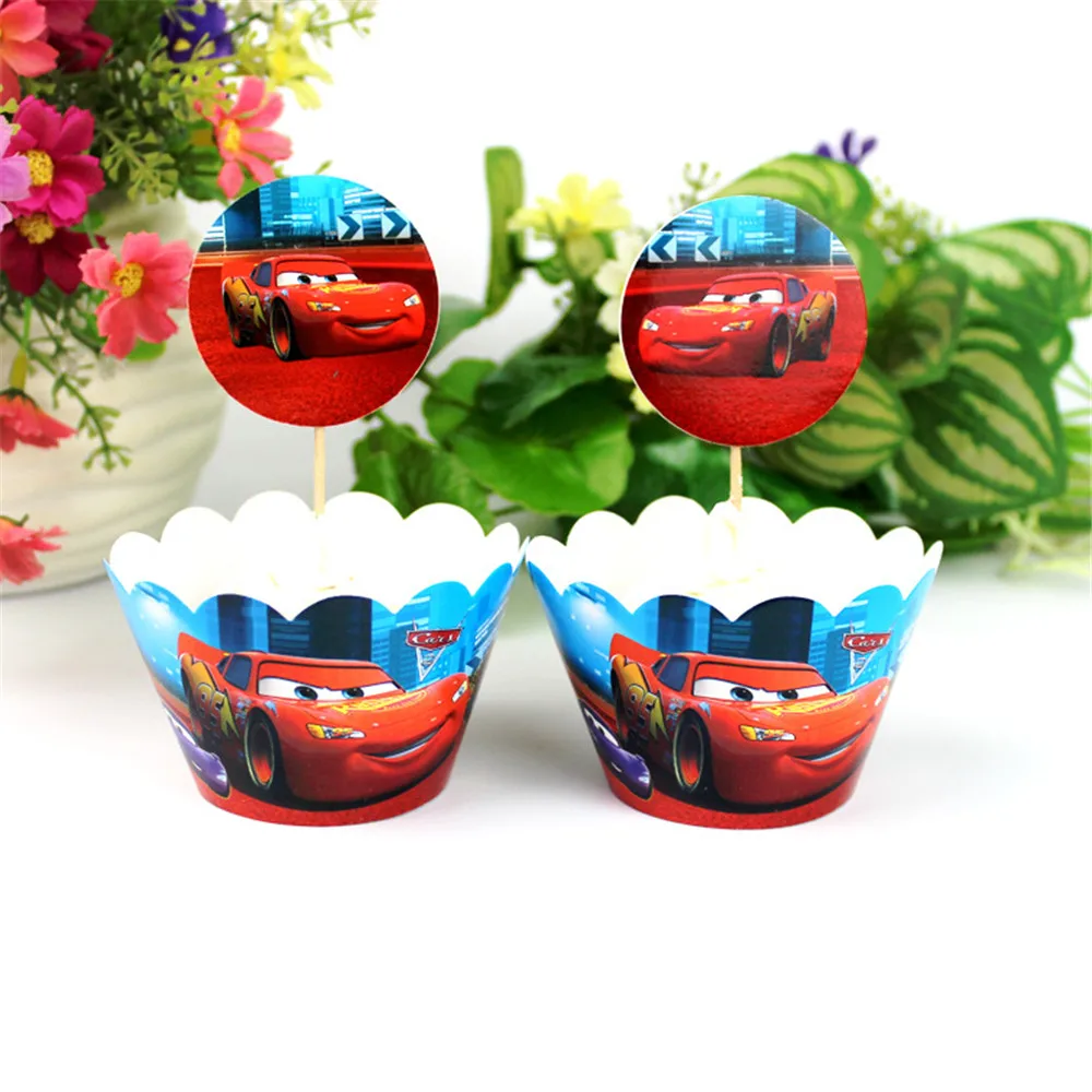 Lightning McQueen/автомобильные принадлежности для тематической вечеринки комплект с