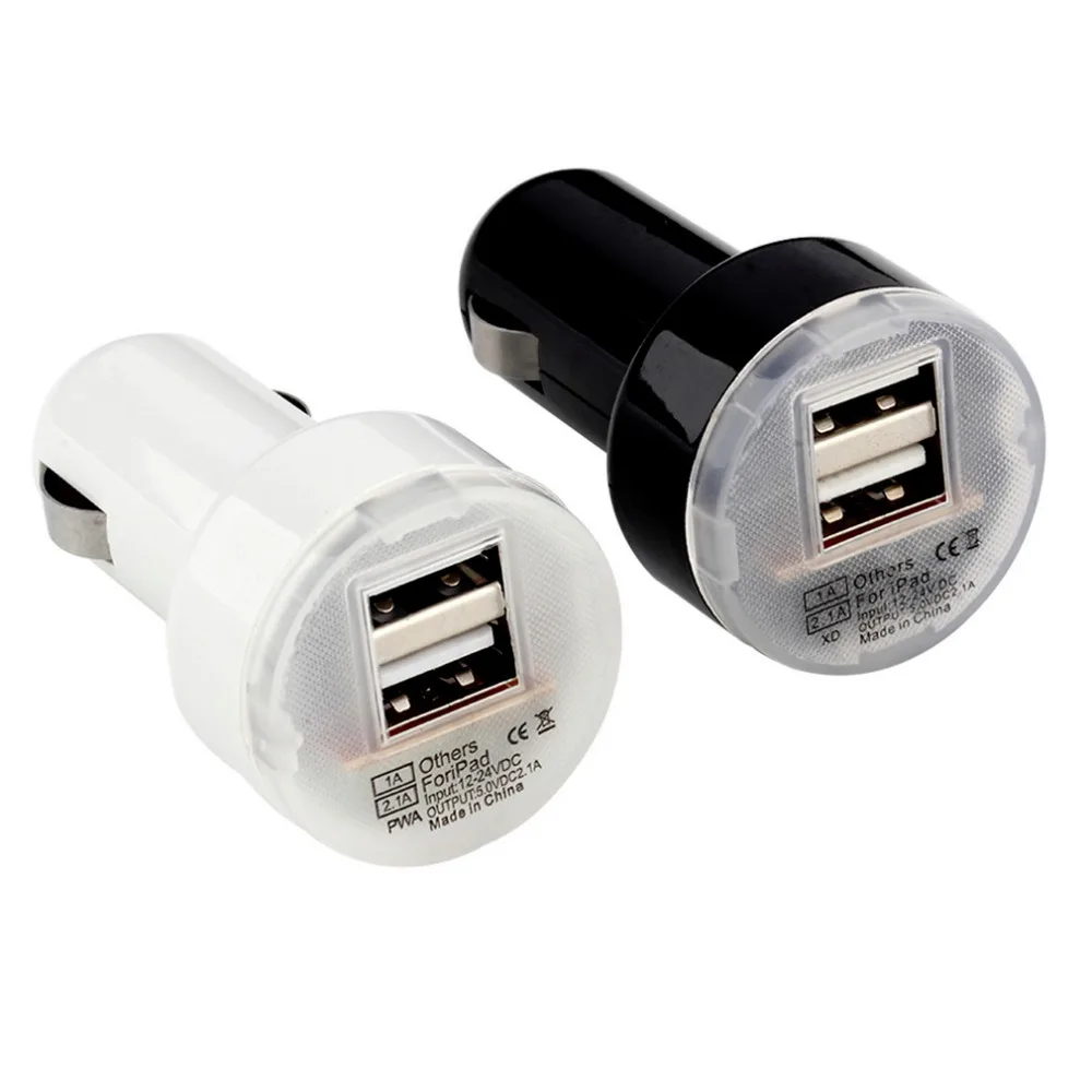 Высококачественное Автомобильное зарядное устройство с двумя usb-портами и