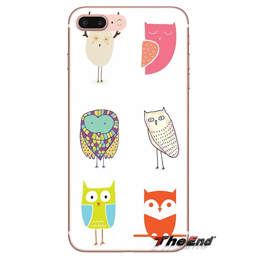 Совы коллаж рисунок прозрачные мягкие чехлы для Samsung Galaxy A3 A5 A7 A9 A8 Star A6 Plus 2018 2015 2016