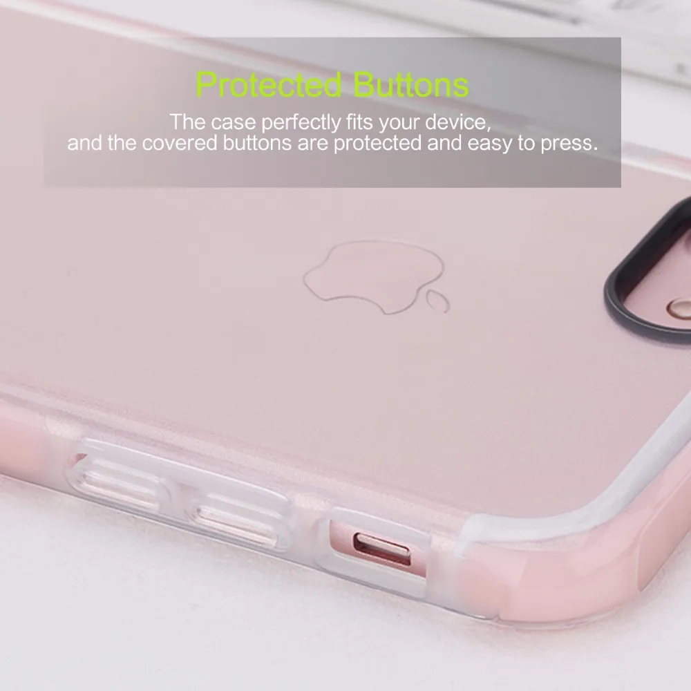 Чехол для iPhone 7 Чехол Мягкий ТПУ+ TPE Гибридный чехол для iPhone7 задняя крышка противоударный защитный щит
