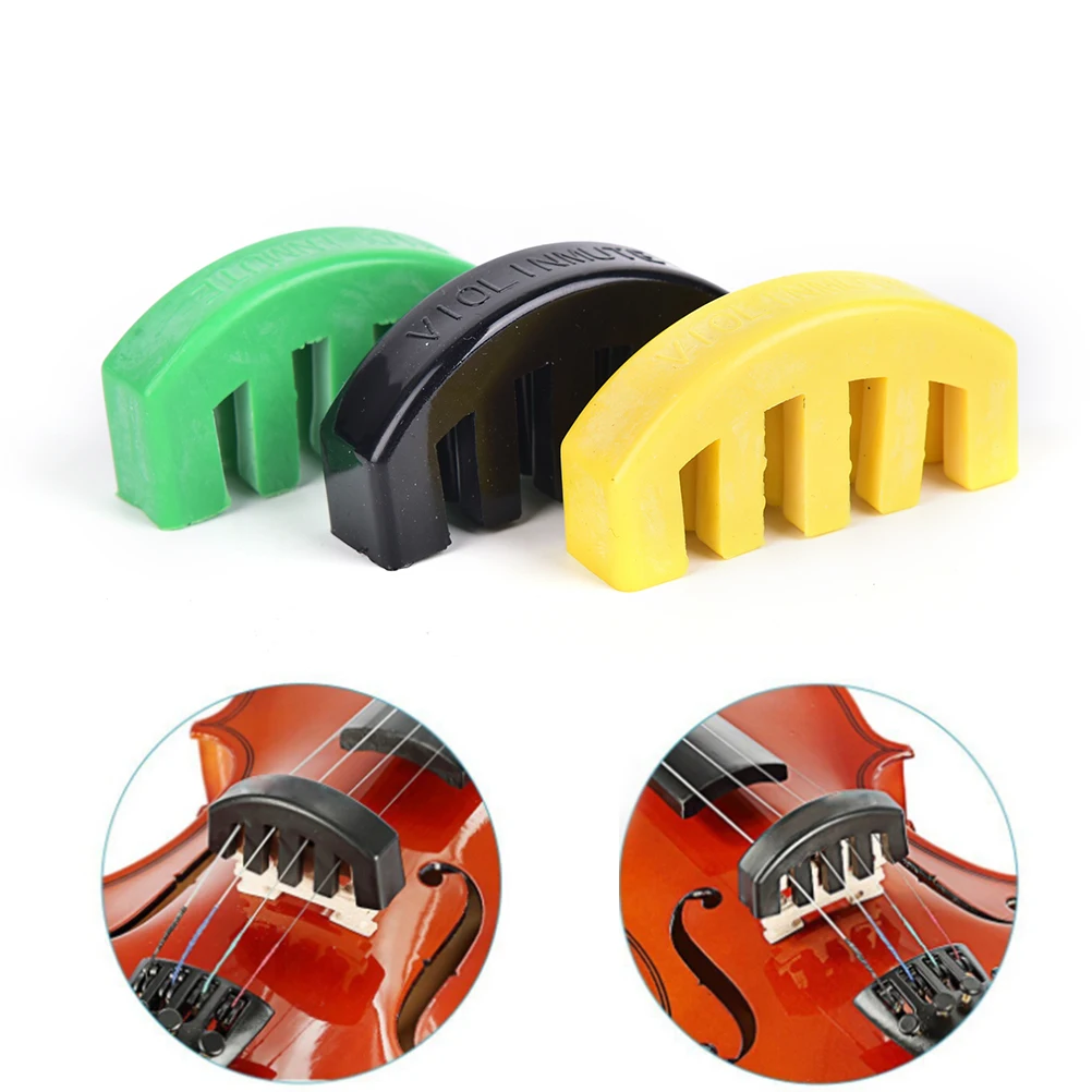 

1 pc Violin Practice Random Color Rubber Violin Mute Silencer Acoustic Electric