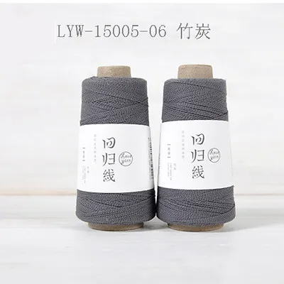 LYW1500506 50 г/мяч хлопчатобумажная шерстяная льняная пряжа 8# кружевные нитки для вязания 8# игла для ручной вязки Вязаная Шерсть Fine Thr - Цвет: LYW1500506