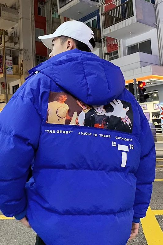 2018 зимняя новая хлопковая стеганая куртка Мужская и подростковая теплая парки