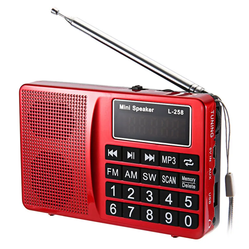 Мировой Банк приемник радио цифровой демодулятор портативный FM AM SW радио бас динамик MP3 динамик плеер ЖК AUX US TF стерео радио