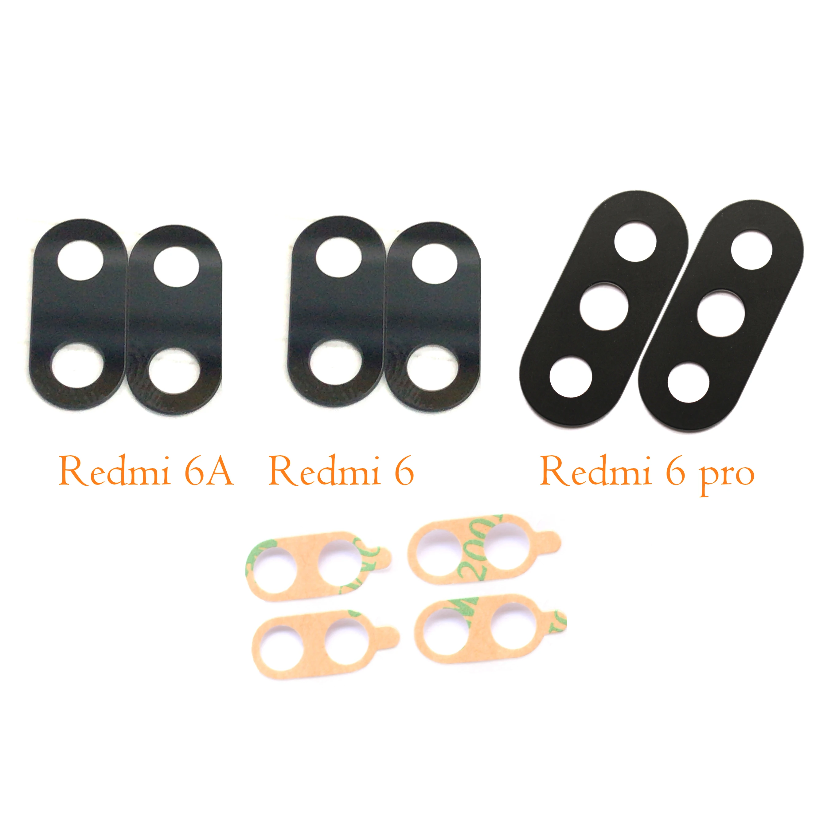 

10pcs rear back camera glass lens for Redmi 6 pro 6A