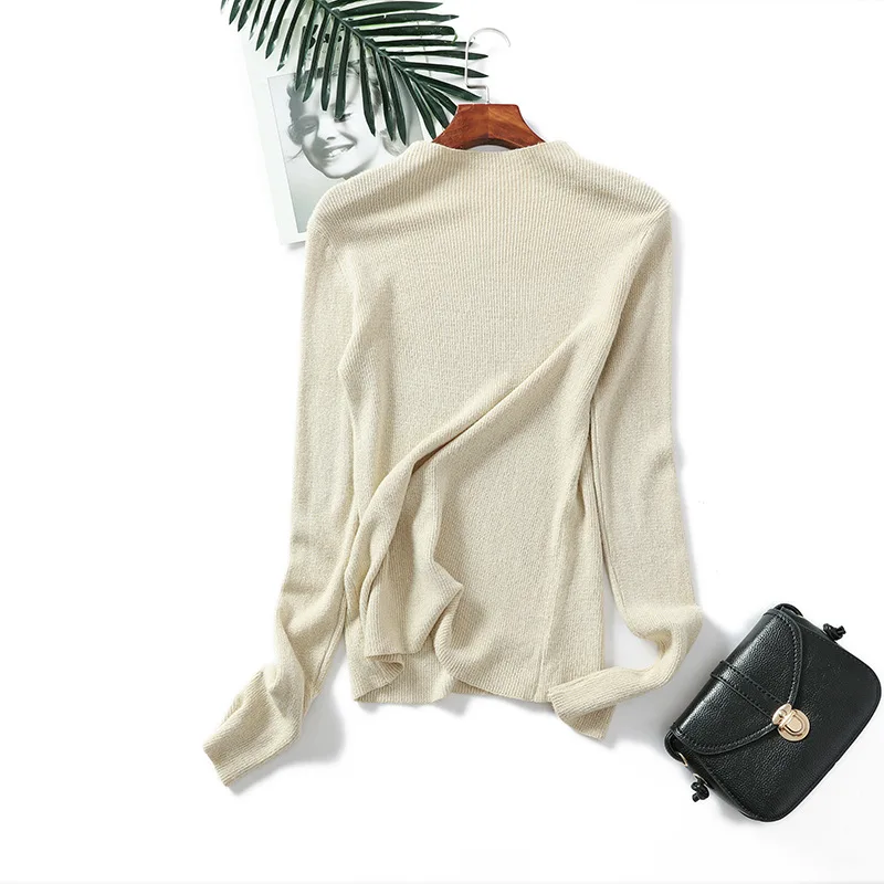Shiny Lurex Autumn Winter Sweater Women Long Sleeve Pullover Basic Sweaters 2018 Korean Style Knit Tops Femme | Женская одежда