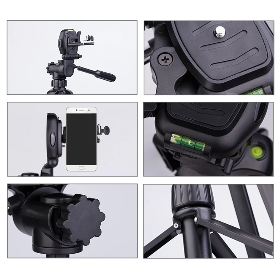 Штатив-тренога ALUMOTECH для цифровой зеркальной камеры с максимальной нагрузкой 3 кг