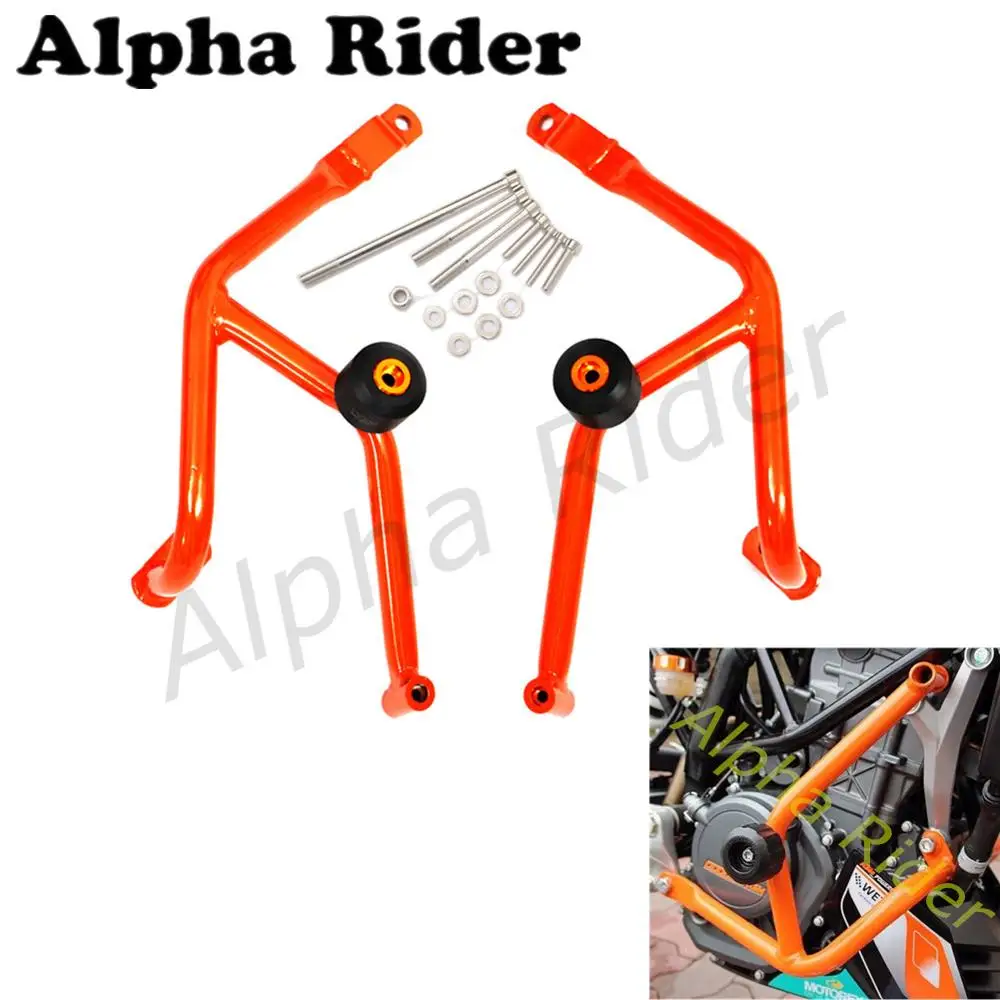 Для KTM DUKE 390 14 16 Левые/правые бамперы передний буферный краш бар протектор для ног