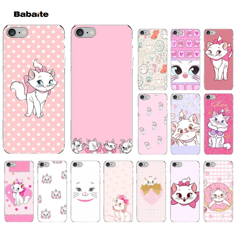 Мягкий силиконовый чехол для телефона из ТПУ Babaite Cute cat Marie aristochats Apple iPhone 8 7 6 6S Plus X XS