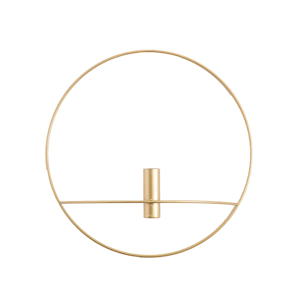 gold 19cm 3D геометрический подсвечник металлический настенный подсвечник в скандинавском стиле бра домашний декор для ресторана в спальню уникальный элегантный - Цвет: gold 19cm