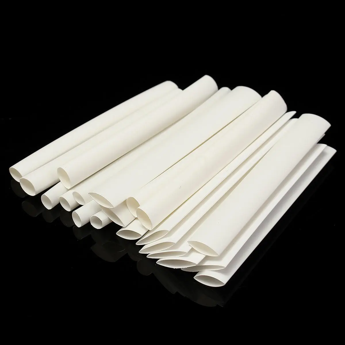 SHGO-20Pcs White 3/4: 1 Heat Shrink Tubing Wrap Wire For iPhone iPad Android Samsung Data Line Heatshrink Tubes | Обустройство дома