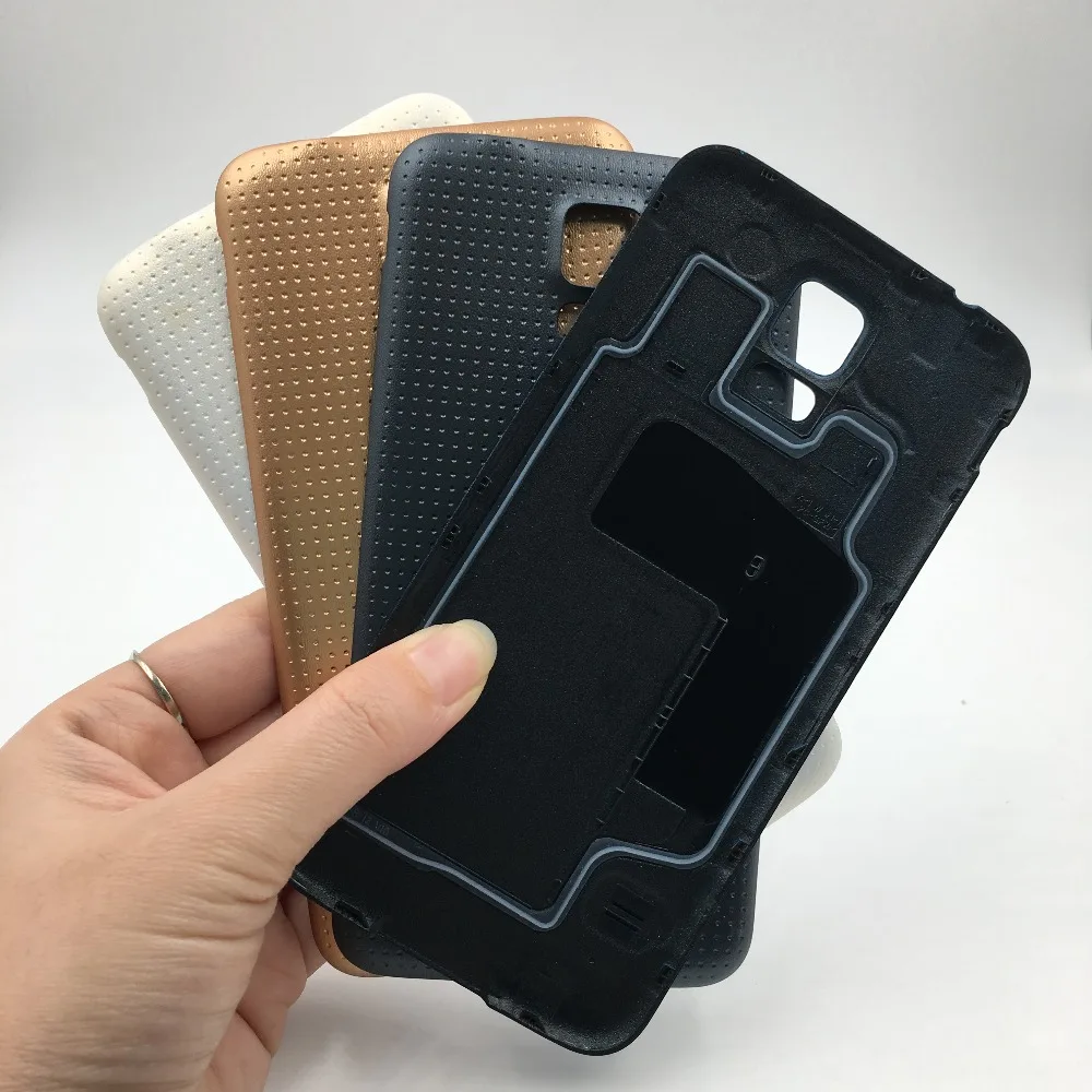 RTBESTOYZ 10 шт./лот задний корпус для Samsung Galaxy S5 i9600 G900 G900F задняя крышка батарея дверь