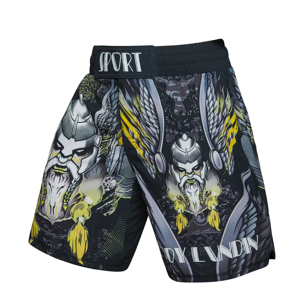 Шорты мужские спортивные из полиэстера свободные штаны для MMA бодибилдинга