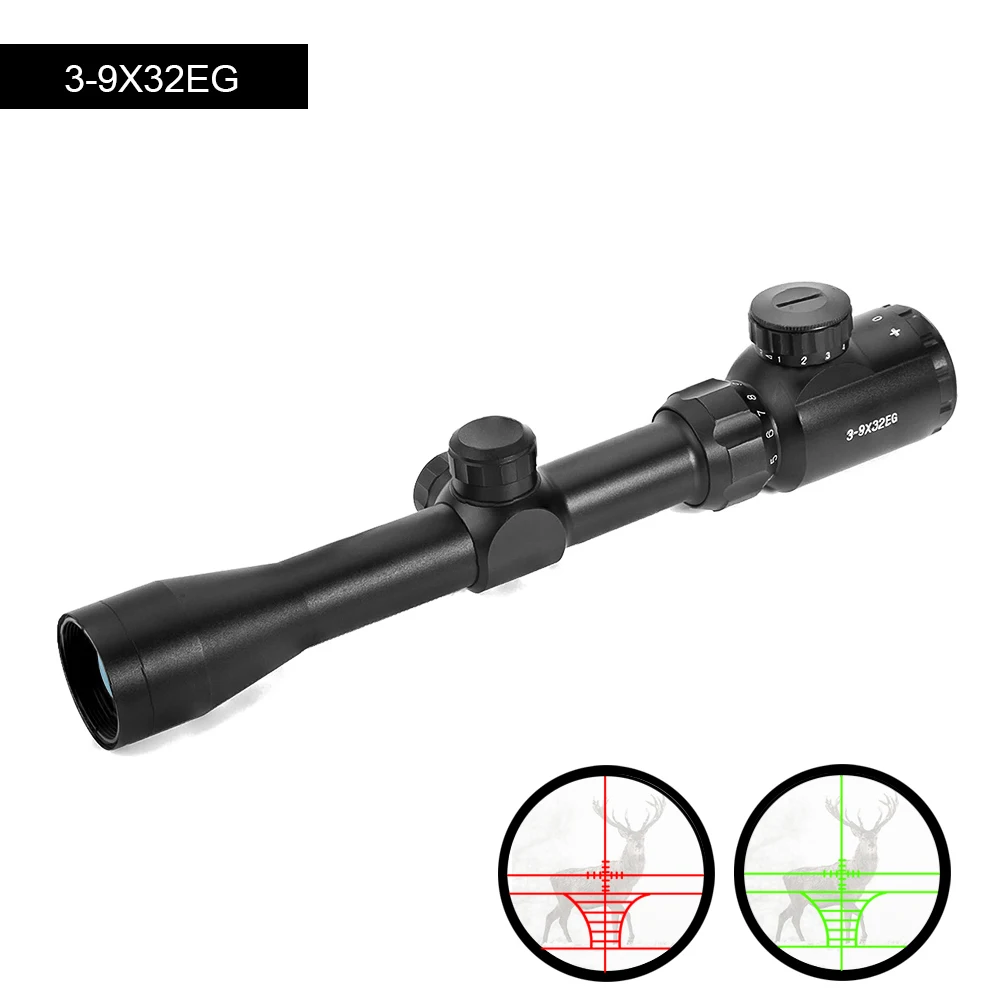 LUGER 3-9x40 охотничьи прицелы 4-16x40 оптика винтовки прицелы 6-24x50 тактический прицел 4X32 Снайперский прицел для страйкбола воздушные пистолеты