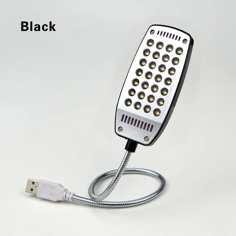 Black Model 4 Лампа для чтения книг, USB СВЕТОДИОДНЫЙ светильник для чтения, DC 5 В, светильник для учебы, лампа с зажимом, гибкий светодиодный светильник, лампочка, USB - Испускаемый цвет: Black Model 4