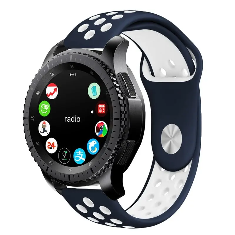 Ремешок силиконовый для Samsung Gear S3 Frontier/S3 спортивный резиновый браслет наручных