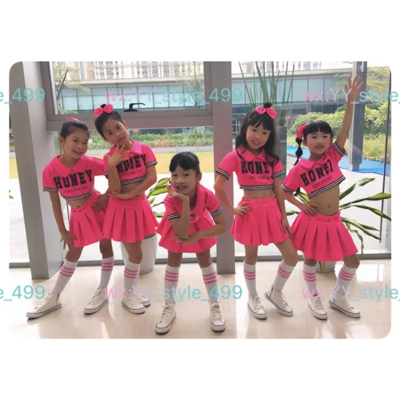 Детский красный костюм черлидера танцевальное платье для девочек Джаз