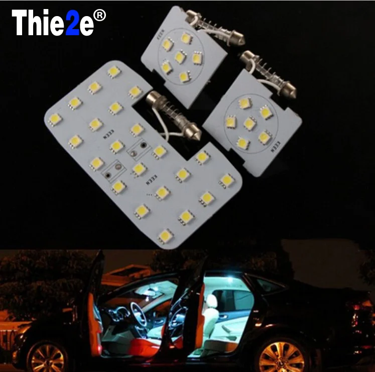 3 шт.! Белая светодиодная Автомобильная панель для чтения купольная лампа KIA RIO K2