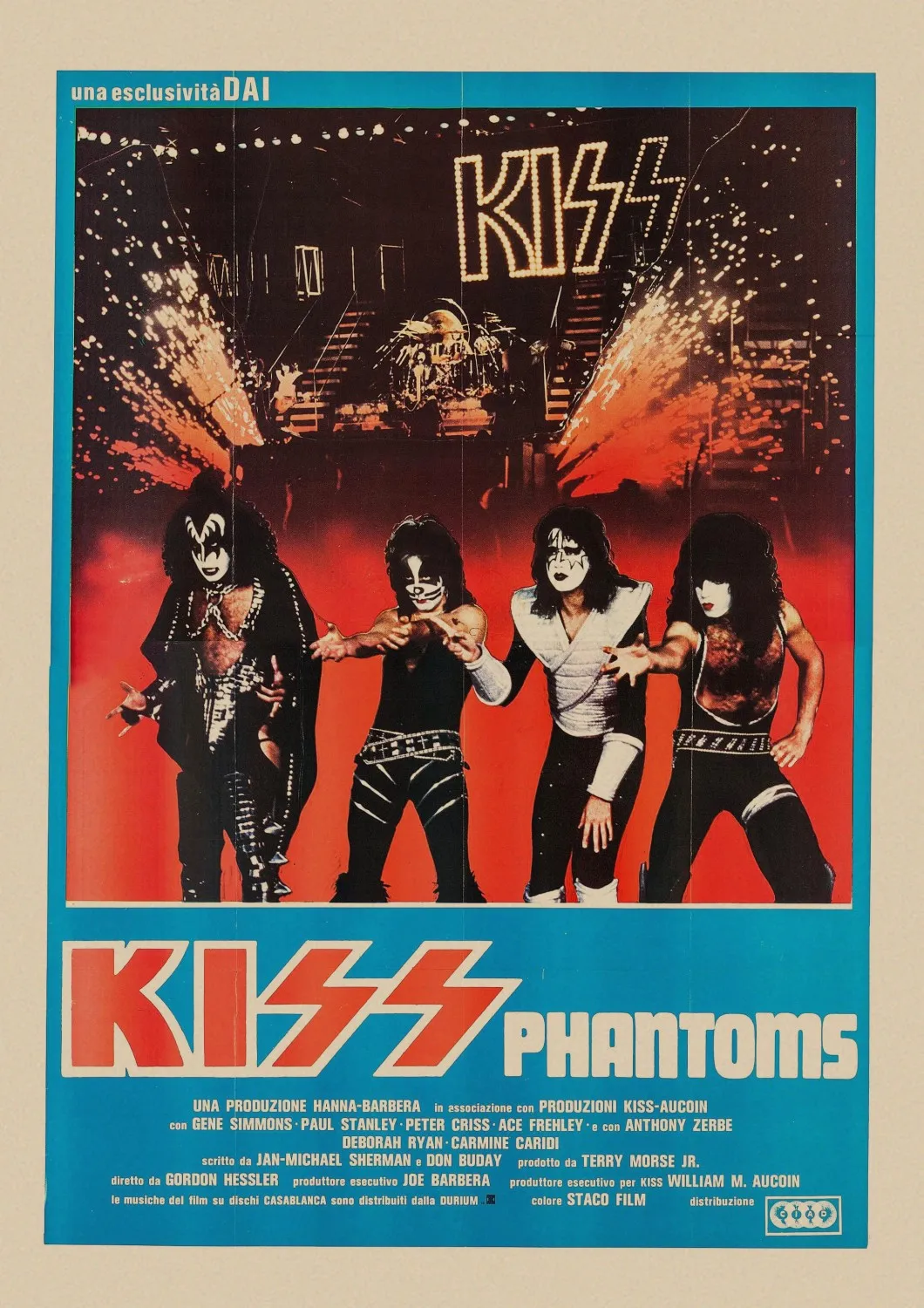 Винтажный постер Kiss band Kraft Ретро Европейская и американская музыкальная команда