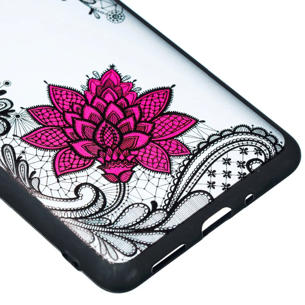 Роскошный кружевной цветок Мандала чехол для телефона Nokia 3 5 6 8 s модный PC + TPU 2 в 1