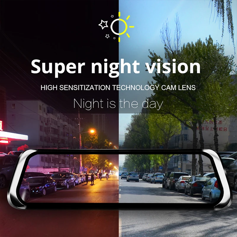 4G Автомобильный видеорегистратор потоковый Медиа Android Smart Mirror ADAS 1080P wifi gps навигация удаленный монитор ночного видения тире камера