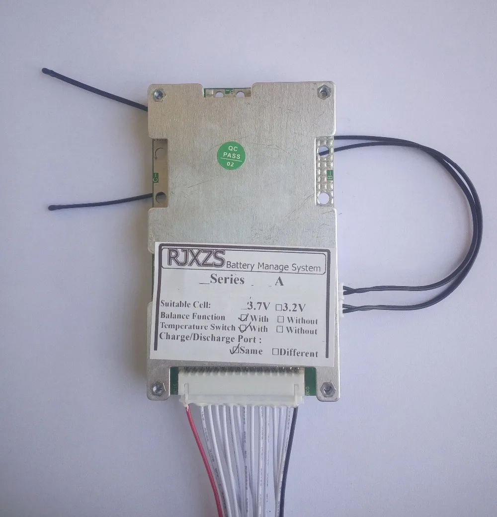 Умная плата 15S 60A литий-полимерная Защитная BMS/PCM/PCB для 15 ячеек батареи 18650 с