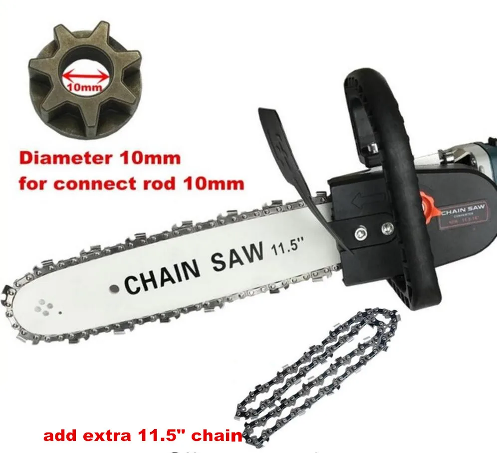 for 10mm add chain Обновленная версия 11," бензопила, угловая шлифовальная машина, аксессуары для деревообработки, режущая цепная пила, Сабельная пила, электроинструмент - Цвет: for 10mm add chain