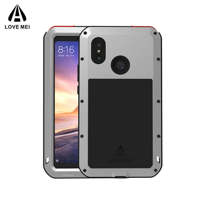 Металлический Чехол LOVE MEI для Xiaomi Mi Max 3 алюминиевый бронированный ударопрочный