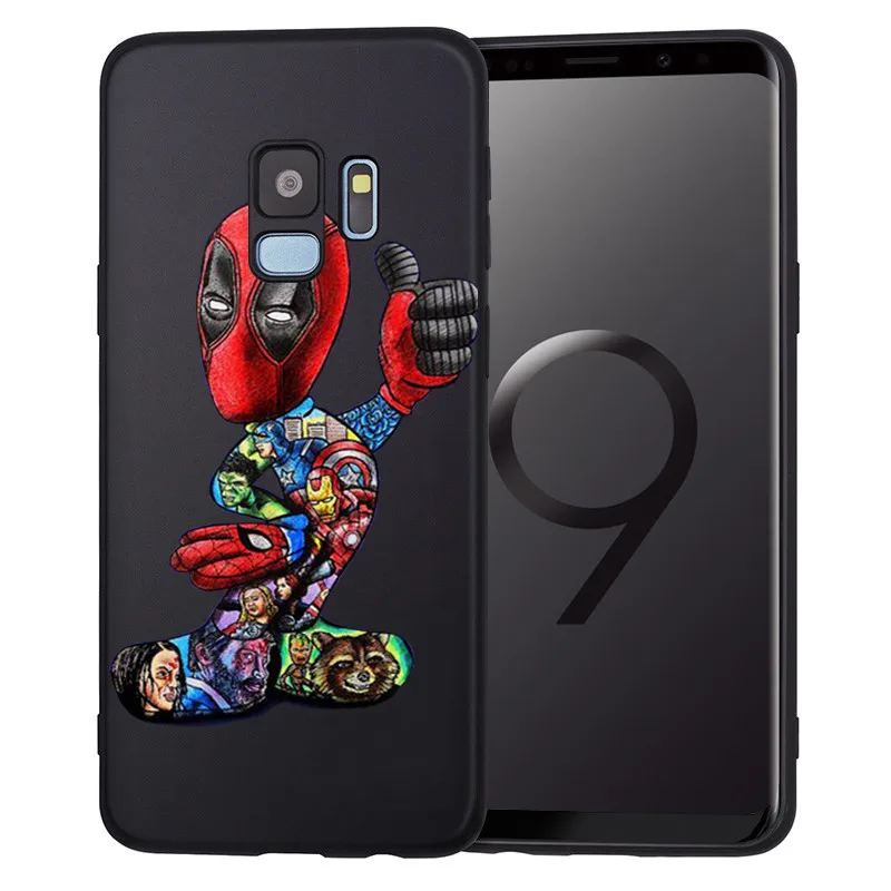 Groot Joker Stitch marvel для samsung Galaxy S6 S7 Edge S8 S9 S10 Plus Lite Note 8 9 чехол для телефона Coque Etui Funda мультфильм