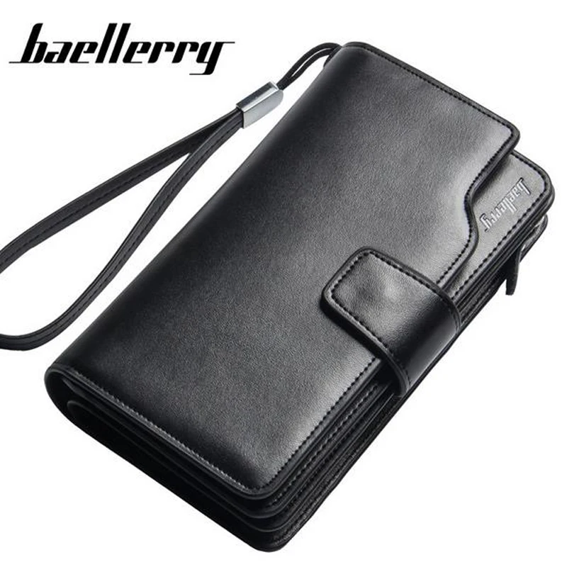 Baellerry Пояса из натуральной кожи кошелек Для мужчин бумажник Portefeuille Homme держатель