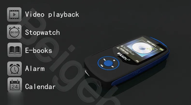 Спортивный MP3-плеер ruidu X06 с Bluetooth и экраном 1,8 дюймов, плеер 100 часов, высокое качество, рекордер без потерь, FM